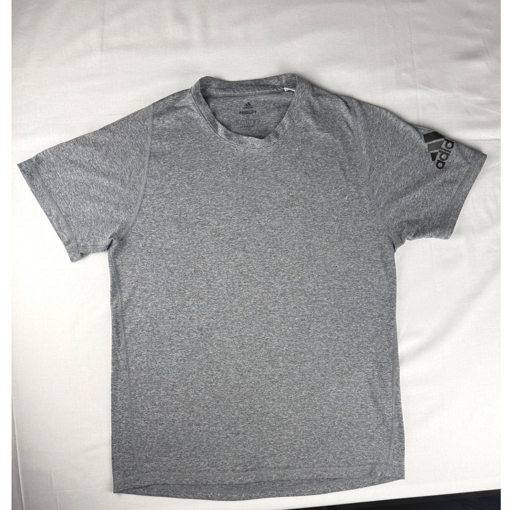 Adidas Mens FreeLift Aeroready Training Grey Heather T-Shirt Size S